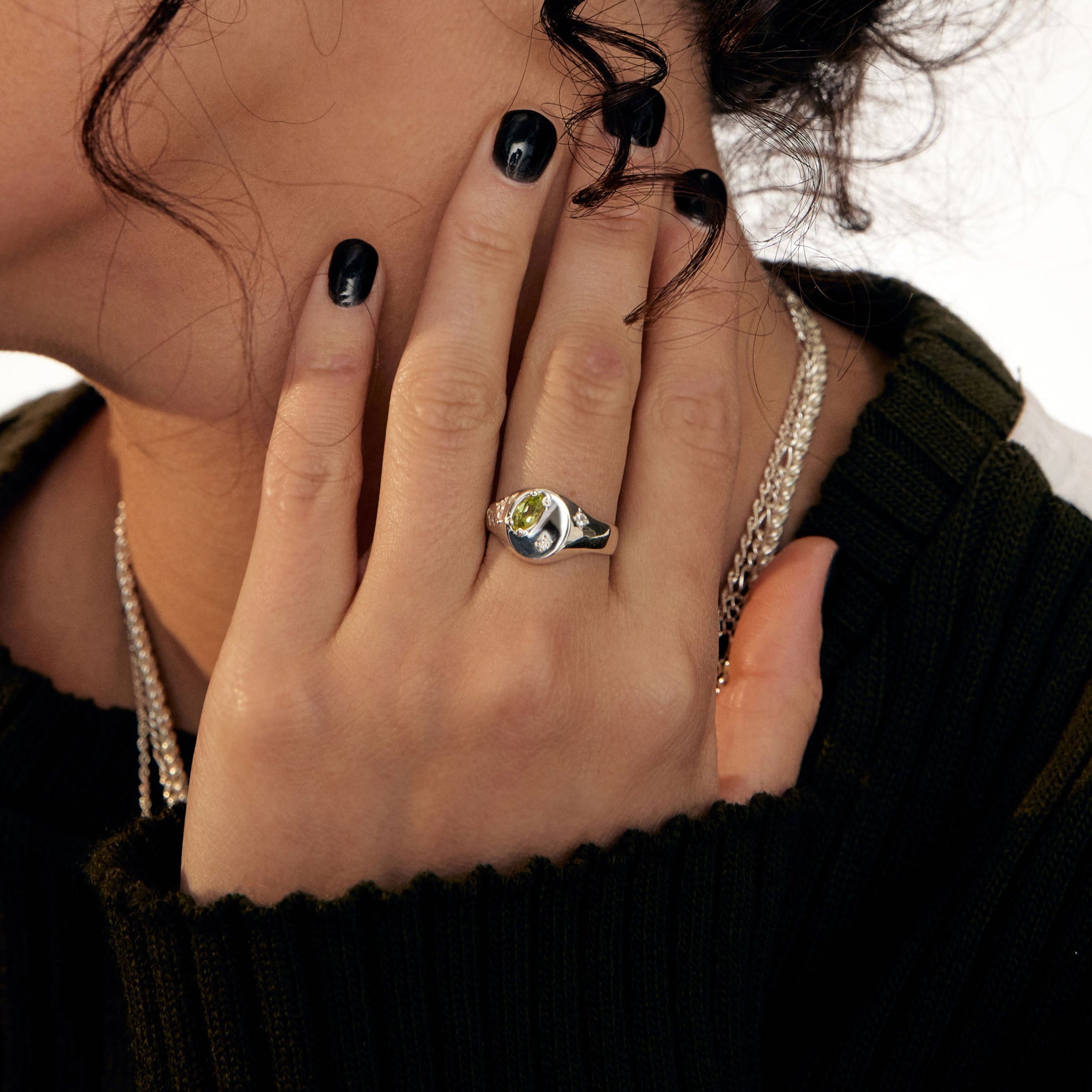 Milky way signet Ring - Silver