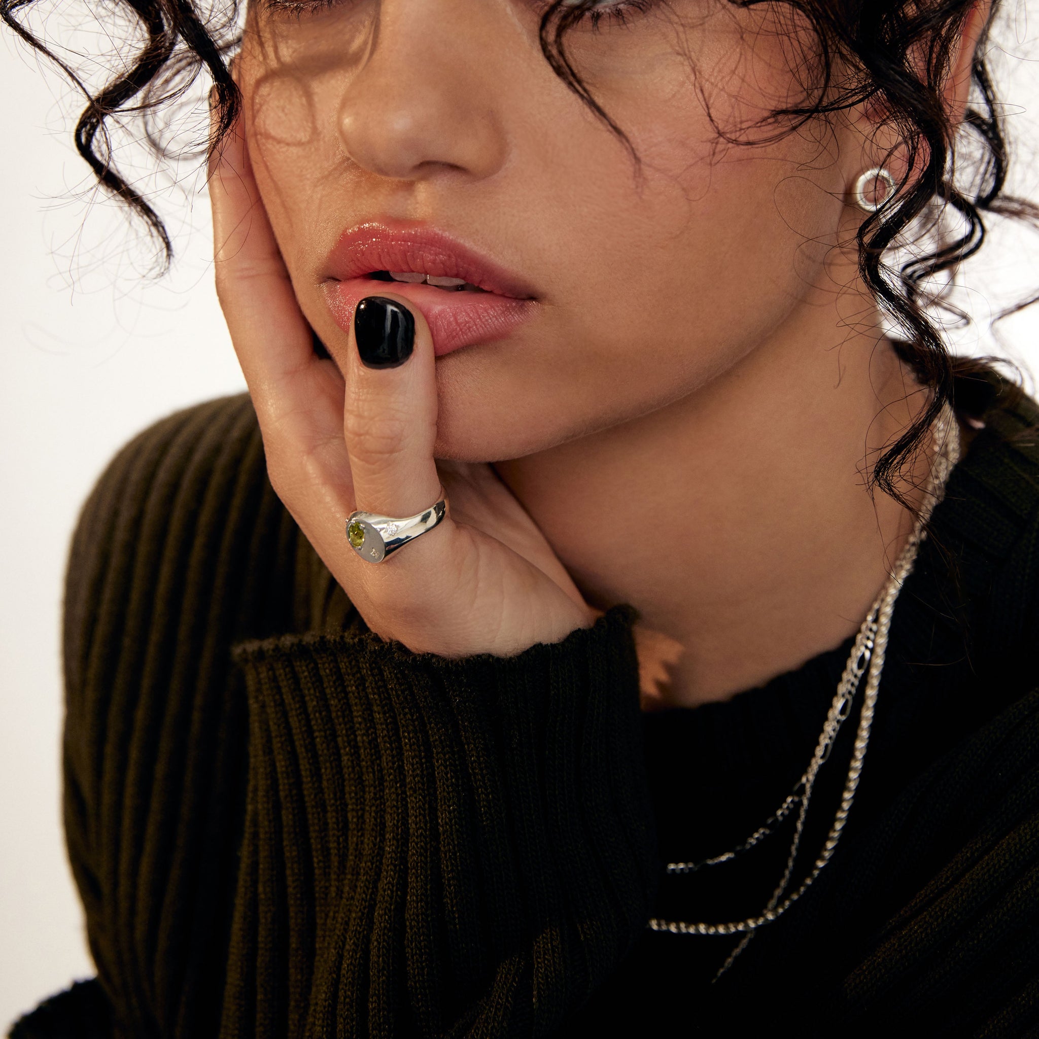 Milky way signet Ring - Silver