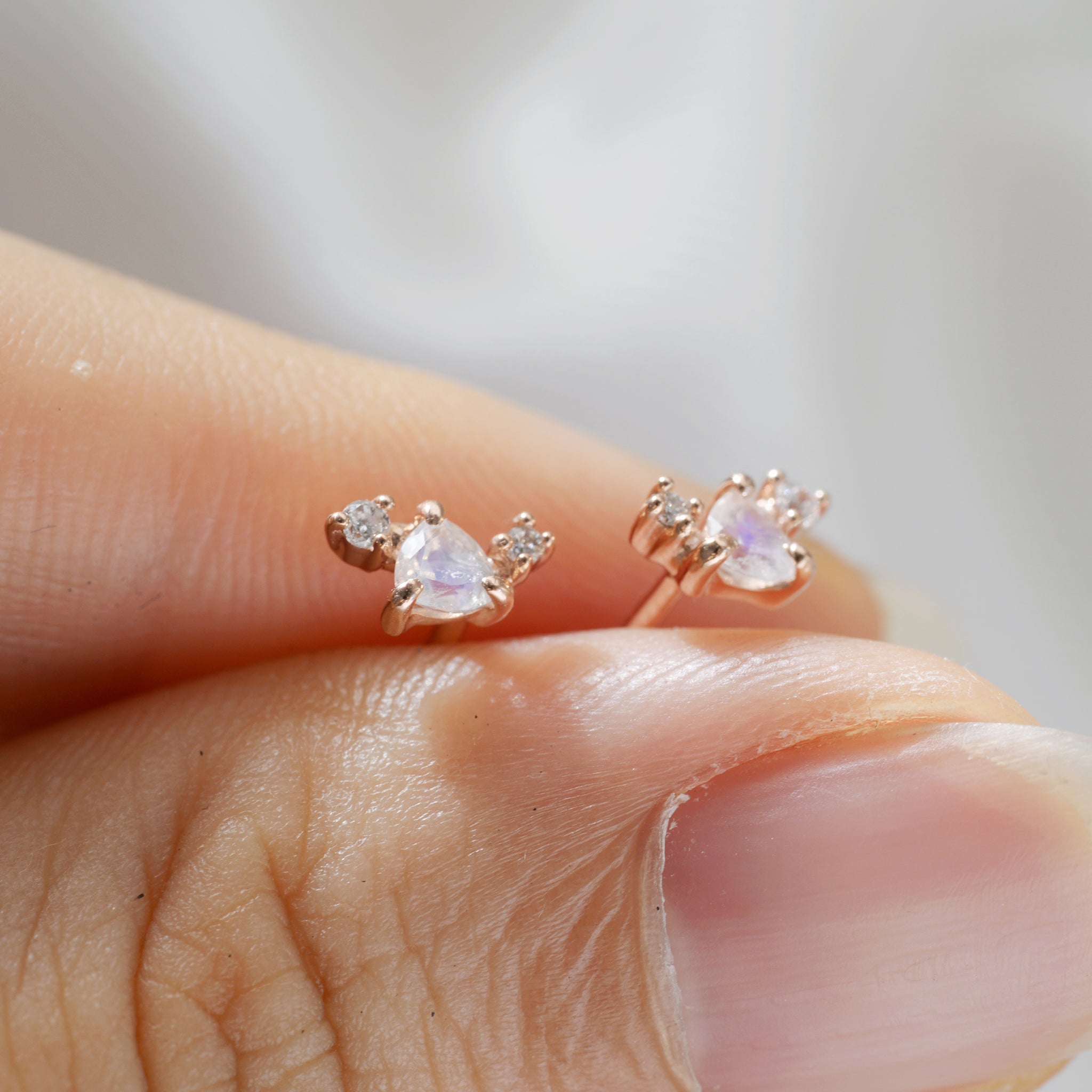 Trillion cluster Piercing (single) - 14K/ 18K Gold