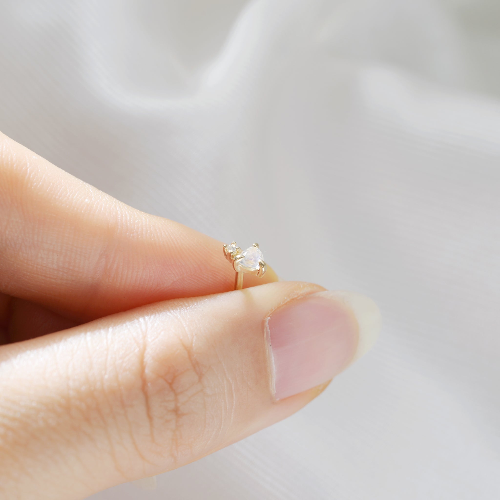 Trillion cluster Piercing (single) - 14K/ 18K Gold