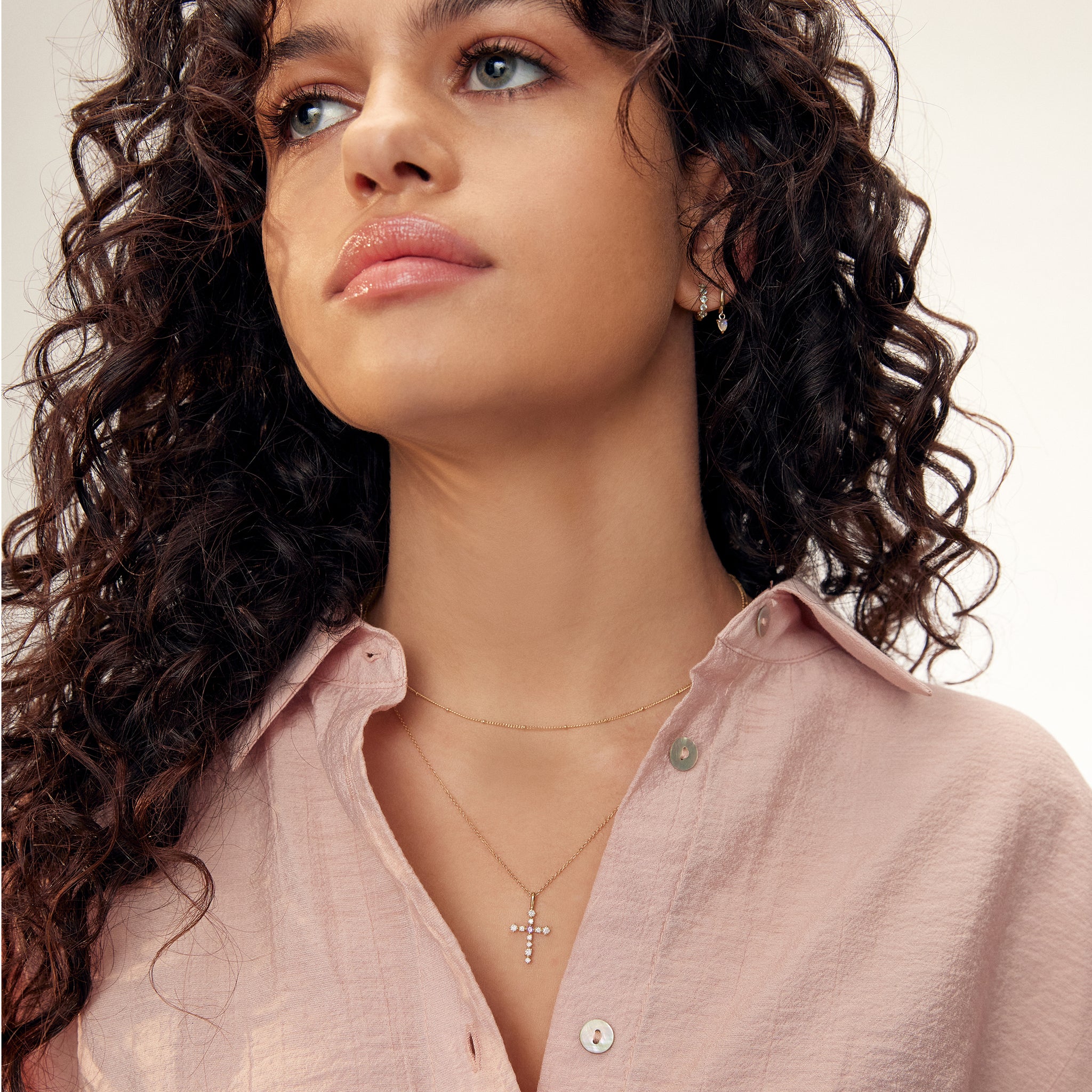 Shiny sleeper Earring (single) - 14K/ 18K Gold