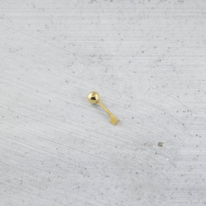 Minimal triangle Piercing (single) - 14K/ 18K Gold