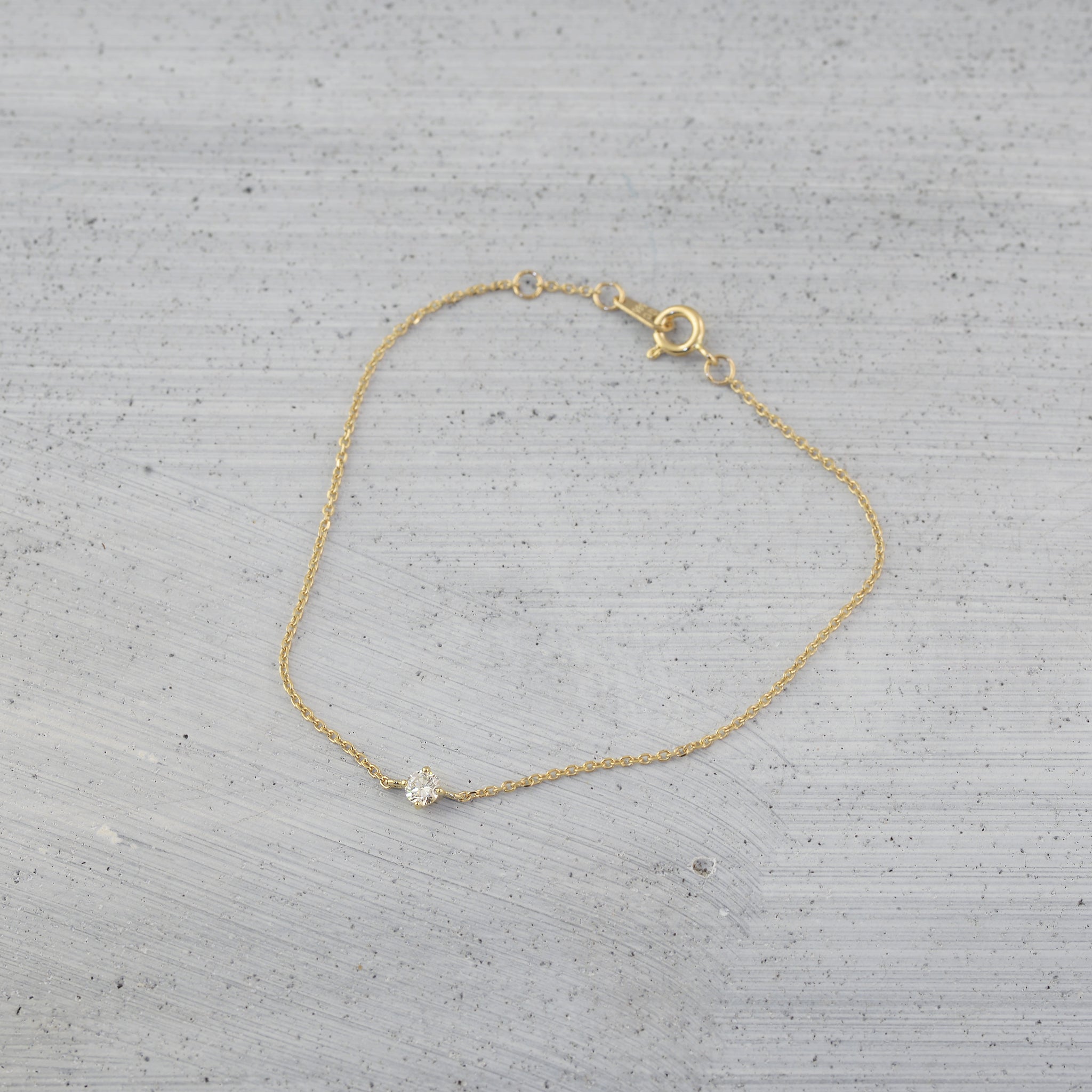 Venus solitaire diamond Bracelet - 14K/ 18K Gold