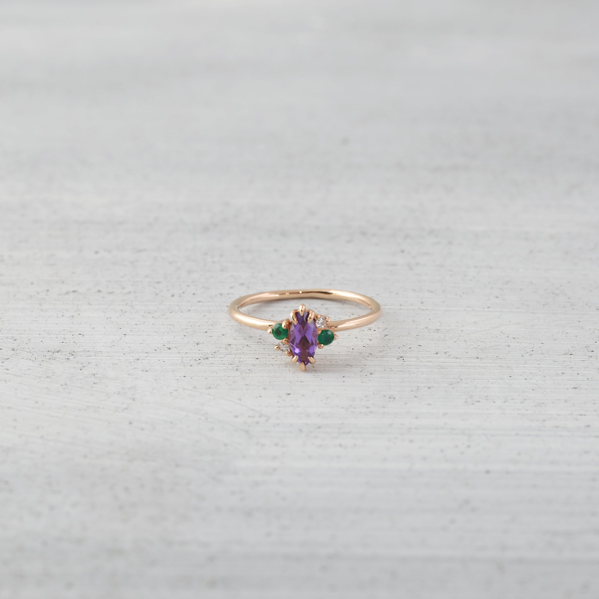 Marquise bouquet Ring - 14K/ 18K Gold