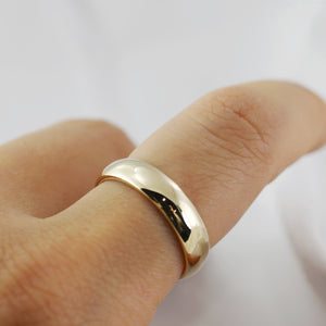 Dome band Ring (5mm) - 14K/ 18K Gold