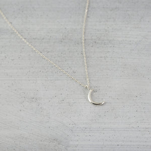 New moon Necklace - Silver