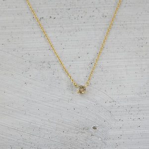 Venus solitaire diamond Necklace - 14K/ 18K Gold