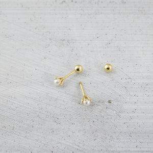 Pearl blossom Piercing (single) - 14K/ 18K Gold