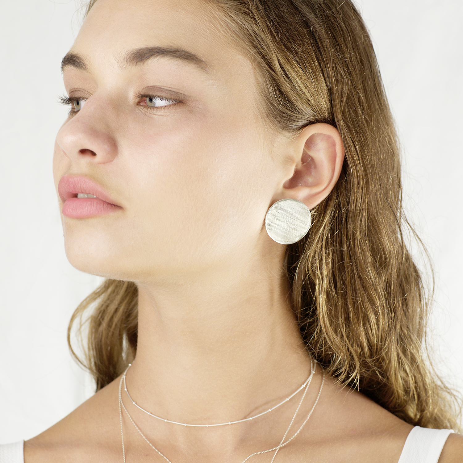 Big disc earrings deals